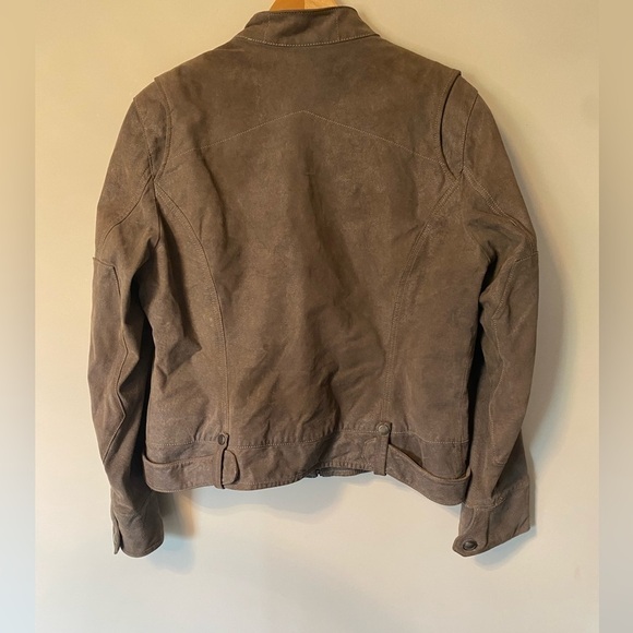 Shimmer Grey Danier Leather Jacket - Picture 2 of 5